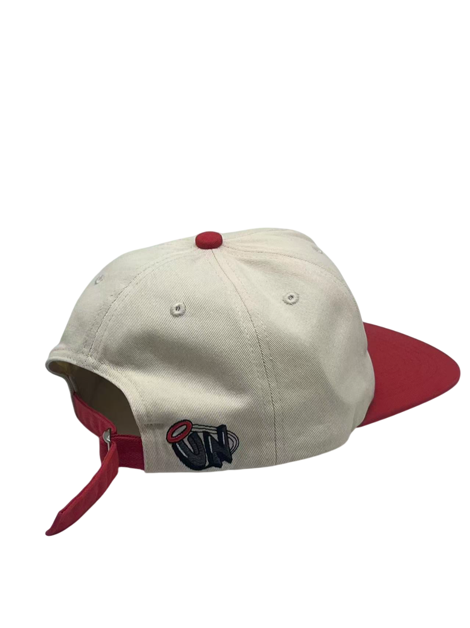 SummerRat’25 - 5 panel cap in Ecru & Red
